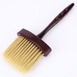 Brosse à poussière pour le cou de <span class=keywords><strong>coiffeur</strong></span> professionnel, polyvalente pour le nettoyage du visage et l'élimination des cheveux cassés, manche en bois - Product Image 2