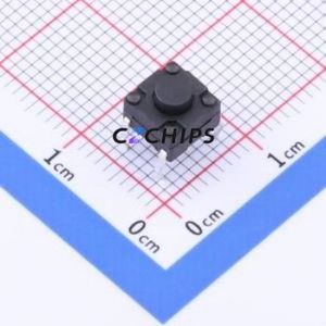 TC-6610F-5-260G Tactile Switch Through hole Component (THT),6x6mm Switch Single Pole Single Throw Round Button 2.6N Through Hole - Product Image 1