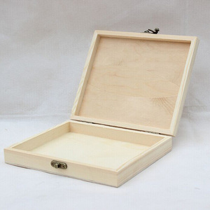 Boîtes à trésors <span class=keywords><strong>en</strong></span> <span class=keywords><strong>bois</strong></span> de pin rustique poli, écologiques, taille personnalisable, boîte cadeau artisanale <span class=keywords><strong>en</strong></span> <span class=keywords><strong>bois</strong></span> simple - Product Image 3