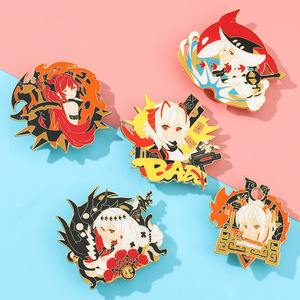 5 modèles d'épingles en émail <span class=keywords><strong>Arknights</strong></span>, épingles de revers d'anime japonais, épingles personnalisées de personnage Lapland, broches de cosplay, accessoires de bijoux - Product Image 6