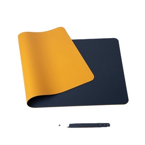 แผ่นรองเม้าส์หนัง PU แผ่นรองเมาส์ขนาดใหญ่สำหรับเล่นเกมและสำนักงานขนาดใหญ่แผ่นรองเมาส์แบบสองชั้น - Product Image 1