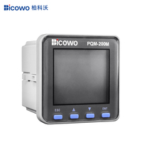 Compteur numérique multifonction Bicowo triphasé quatre fils sur rail DIN, plage 110V-264V, affichage LCD, précision 0,5
