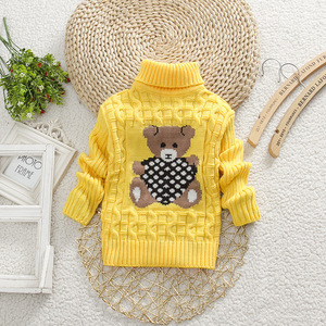 Suéter de punto con <span class=keywords><strong>cuello</strong></span> <span class=keywords><strong>alto</strong></span> para niños y niñas, ropa de <span class=keywords><strong>cuello</strong></span> <span class=keywords><strong>alto</strong></span>, para invierno, gran oferta - Product Image 6