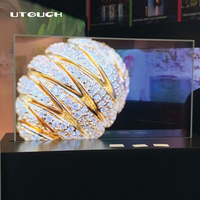Écran OLED transparent de 55 pouces, affichage numérique sur pied, téléviseur intelligent, écran tactile créatif, moniteur