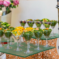 Présentoirs de luxe XINGPAI en acier inoxydable pour banquets de mariage, supports à gâteaux pour le thé de l'après-midi, rehausseurs de nourriture pour buffet
