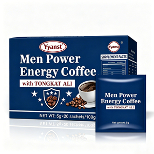 Café Diario para la Vitalidad Masculina con Tongkat Ali 100g 5g*20 Sobres, Bebida Instantánea de Bienestar con Infusión Herbal - Product Image 3