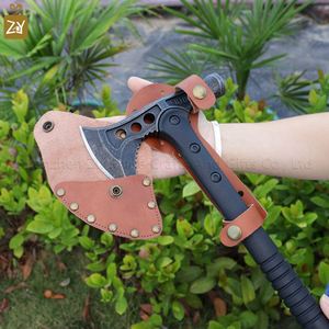 Funda de Cuero Genuino para Hacha, Funda Resistente con Cierre Metálico a Presión, Funda para Herramientas de Jardinería - Product Image 4