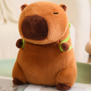 Peluche di Capibara Cartoonesco Carino 23cm-100cm, Bambola Grassa, Animale di Peluche Confortevole per Bambini, <span class=keywords><strong>Regalo</strong></span> di Compleanno per Ragazze - Product Image 5