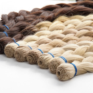 Extensiones de Cabello Humano con Trama de Pluma al por Mayor, 100% Cabello Humano Virgen, de 10 a 34 Pulgadas de Largo, Trama Ligera de 100g - Product Image 2
