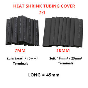 Terminales de anillo de cobre puro, 100 unidades con tubo termorretráctil, 120 unidades para conexión de cableado eléctrico - Product Image 4