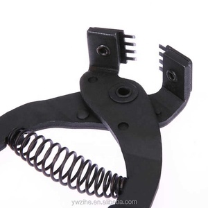 Outils de perforation pour l'artisanat du cuir Pince silencieuse à main Diamant <span class=keywords><strong>Couture</strong></span> <span class=keywords><strong>Ciseau</strong></span> à piquer Fer à repasser 4mm Espacement 2/4 dents - Product Image 5