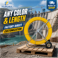 Tire-fil en fibre de verre 8mm 9mm pour conduit, serpentin non conducteur pour installation industrielle maximale