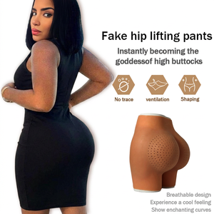 Women's High Waist Realistic Seamless Silicone Shorts Plus Size Waist Trainer with <strong>Butt</strong> <strong>Enhancement</strong> Comfortable <strong>Leggings</strong> - Product Image 1