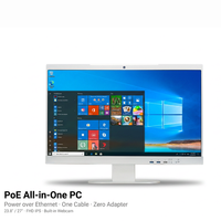 PC tout-en-un PoE, Intel Core I3 I5 I7, 8 Go de RAM, ordinateur à écran tactile industriel, alimentation par Ethernet, PC AIO, tablette PC Windows 11