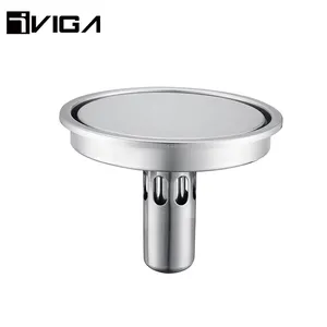 Best Product Round Polished Nickle Stainless Steel Bathroom Floor Drain For Shower Room