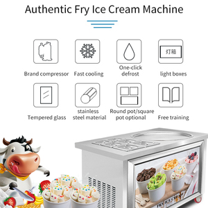 Máquina de Helado <span class=keywords><strong>Frito</strong></span> Miken Dos Platos MK-PF1R-6C / Máquina de Helado <span class=keywords><strong>Frito</strong></span> / Máquina de Helado en Rollo - Product Image 3