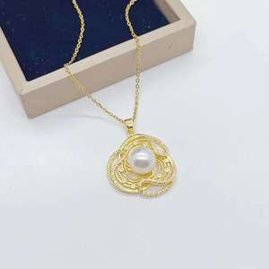 Collar de Perlas de Lujo para Mujer, Cadena para Clavícula, Collar con Colgante, Regalo para el Día de San Valentín, Joyería para Fiesta de Cumpleaños - Product Image 3
