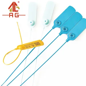 AG-K003 Kunci Segel Plastik Segel Kantong Plastik Keamanan Penguncian Sendiri Kustom