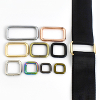 Deepeel F4-5 20mm Accessoires de quincaillerie pour sacs DIY, Boucles de réglage métalliques pour sangles, Boucles de sac à main, Fermoirs, Crochets de connexion, Anneaux carrés