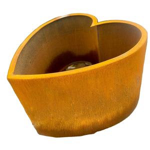 <span class=keywords><strong>Pot</strong></span> de fleurs décoratif antique en acier corten rouillé, design extérieur en métal - Product Image 2