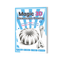Livre de dessin 3D stéréoscopique magique, cahier d'illusions optiques pour enfants, étudiants, débutants, école d'art, salle de classe
