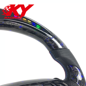 Volant de course en fibre de carbone forgée avec LED et compte-tours, style racing, personnalisé pour BMW M3 E46 E39 E53 F10 F20 F30 F80 F82 X5 330ci 325i - Product Image 3