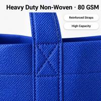 Sac fourre-tout pliable réutilisable en non-tissé léger pour courses, cadeaux, taille moyenne, en matériau écologique recyclé, impression personnalisée