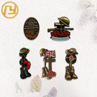 Broche drapeau Union Jack au design unique, antique et moderne, épinglette de souvenir du jour de la commémoration, décoration grandeur nature, cadeau