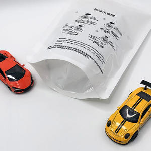 1L embalaje blanco brillante bolsa de pie resellable bolsa no tóxica bolsa de pico para aceite de coche líquido químico - Product Image 3