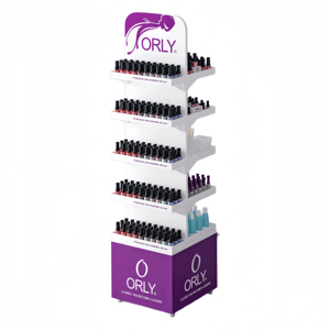Présentoir à vernis à <span class=keywords><strong>ongles</strong></span> Ray Custom, design moderne, pour salon, magasin de détail, présentoir rotatif sur pied. - Product Image 2