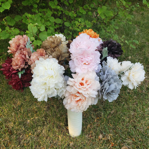 Yiyi Flowers 3 Head <b>Peony</b> <b>Artificial</b> Flowers 30cm-100cm Silk Wedding Decor Home Decoration - Product Image 3