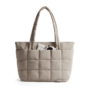 Bolsa de mano expandible de nylon personalizada para mujer, bolsa de trabajo acolchada, bolsa de transporte acolchada para viajes y gimnasio - Product Image 3