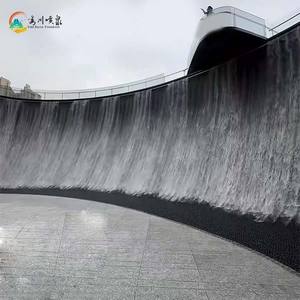 Высококачественный компьютерно-управляемый фонтан-водопад из нержавеющей стали с индивидуальной светодиодной подсветкой - Product Image 5