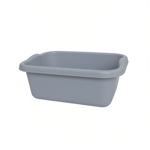 Cubo Rectangular de Plástico Gris de 10 Litros para Almacenamiento y Limpieza - Product Image 3