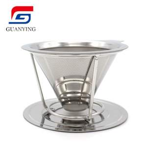 Cốc Có Thể Tháo Rời Tái Sử Dụng Bằng Thép Không Gỉ Giá Để Cà Phê Nhỏ Giọt Màn Hình Đổ Cà Phê Hình Nón Bộ Lọc Cà Phê - Product Image 6