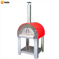 Four à pizza au feu de bois Fruitwood Design avec équipement de cuisson au charbon de bois