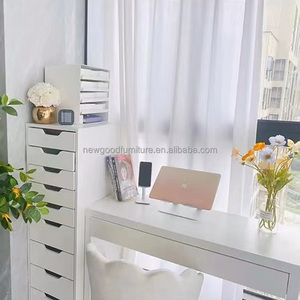 Coiffeuse pour filles au design moderne personnalisé Miroir de maquillage Table à lumières LED Dernière arrivée Ménage Salon Maison - Product Image 4