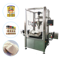 Ligne de conditionnement de lait infantile électrique contrôlée par PLC, machine de remplissage de poudre de lait protéiné haute précision pour plastique/métal/verre