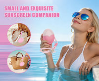 Aplicador de Protector Solar con Esponja para Viajes a la Playa, Reutilizable, para Niños y Adultos, Protector Solar de Verano