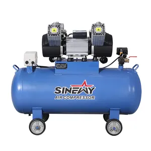 Sinewy Compresseur Dair Electrique Pro 2.2Kw 3Hp 220V 100L Food Grade Oil Free Compressors Piston Air Compressor