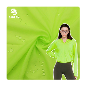 Ultra ligero fino impermeable 20D sarga tejida actividades al aire libre <span class=keywords><strong>100</strong></span>% tela de nailon para chaqueta de protección UV - Product Image 1