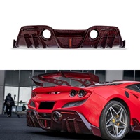 Kit carrosserie en fibre de carbone style CMS-T pour Ferrari F8, déflecteur de pare-chocs arrière, diffuseur, directement de l'usine