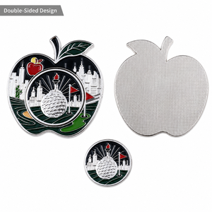 Marcador Magnético de Bola de Golf con Marcador Central Extraíble, Diseño de Doble Cara para Recuerdos de Golf - Product Image 3