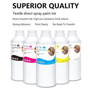 صبغة حبر Winnerjet بالألوان CMY BK بيضاء ممتازة DTG لـ Epson Dx5 Dx7 R330 ، R2000 I3200 - Product Image 3