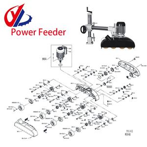 木工机械零件动力给料机钢齿轮齿轮木工给料机零件2pcs/批 - Product Image 6