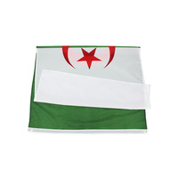 Drapeau DZA 90x150cm en polyester imprimé de haute qualité, bannière nationale algérienne avec œillets en laiton pour décoration intérieure et extérieure