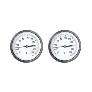 Termômetro bimetálico dobro customizável do metal com variação da temperatura 0-100c & exposição análoga OEM & ODM apoiados - Product Image 1