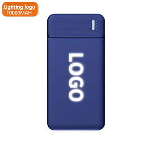 Luminous LED Power Bank 10000 MAh Shine Power Bank Custom LOGO PowerBank Promotion Marketing Gift