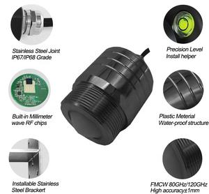 Nehir derinlik seviyesi ölçümü 10m nehir ölçme sel ısınma Radar su sıvı seviye sensörü - Product Image 6