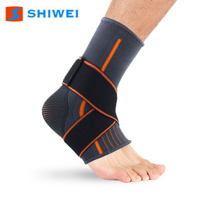 Shiwei Adjustable Compression <b>Ankle</b> Brace For Running Basketball Football <b>Support</b> Protection Unisex Adult Size One Size - Product Image 1